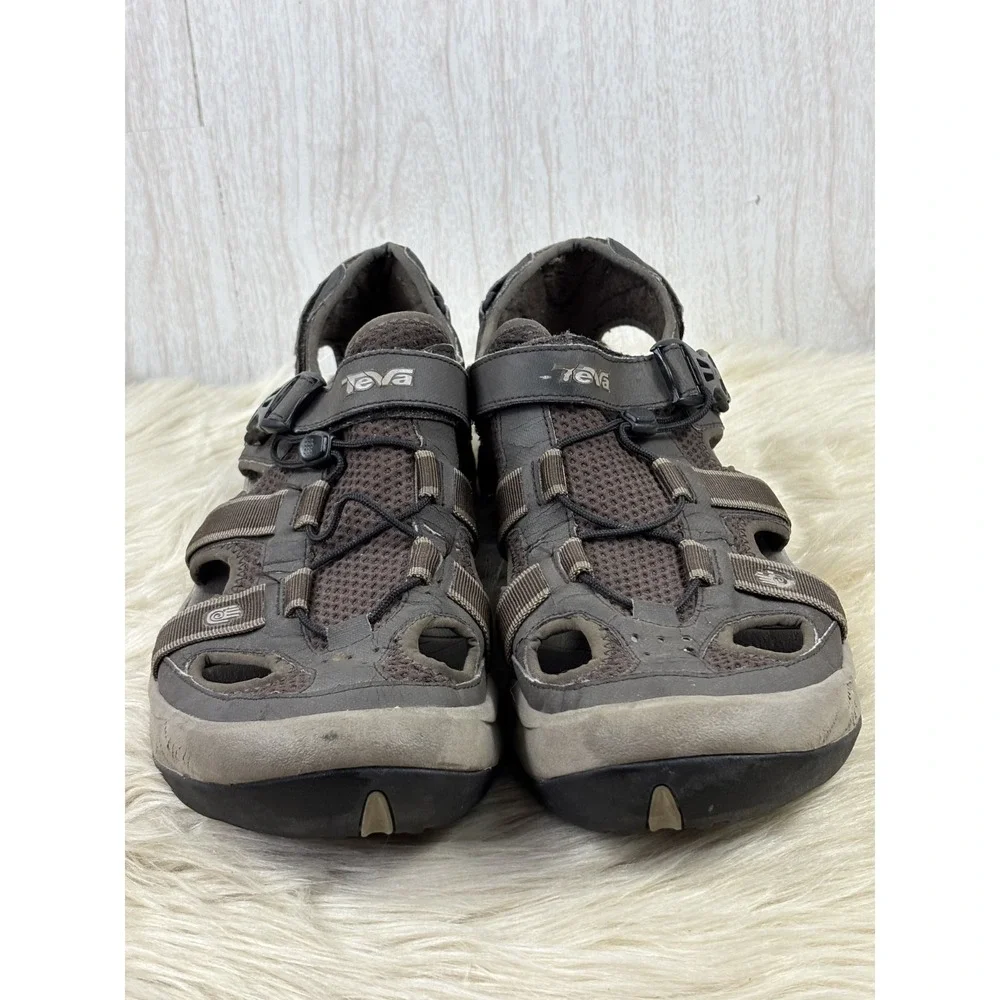Teva Omnium 2 Leather Sandals Brown Turkish Coffee Mens 14 Hiking Water